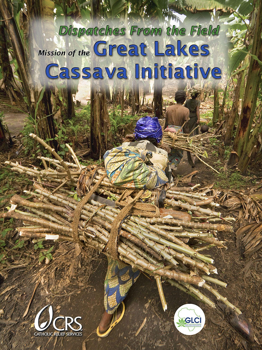  "Dispatches from the Field" Front Cover. Photography, text and design for Great Lakes Cassava Initiative.