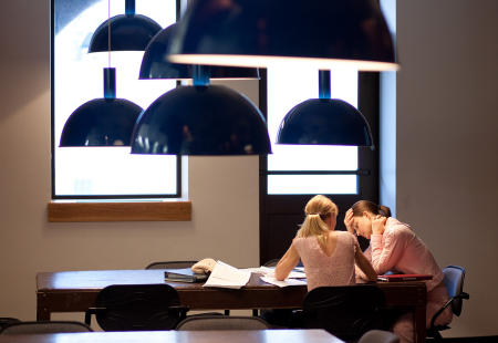 A McGill University student is tutored at the Montreal university during summer session. (Shot for US News & World Report Best Colleges Guide)